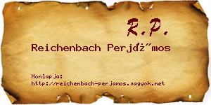 Reichenbach Perjámos névjegykártya